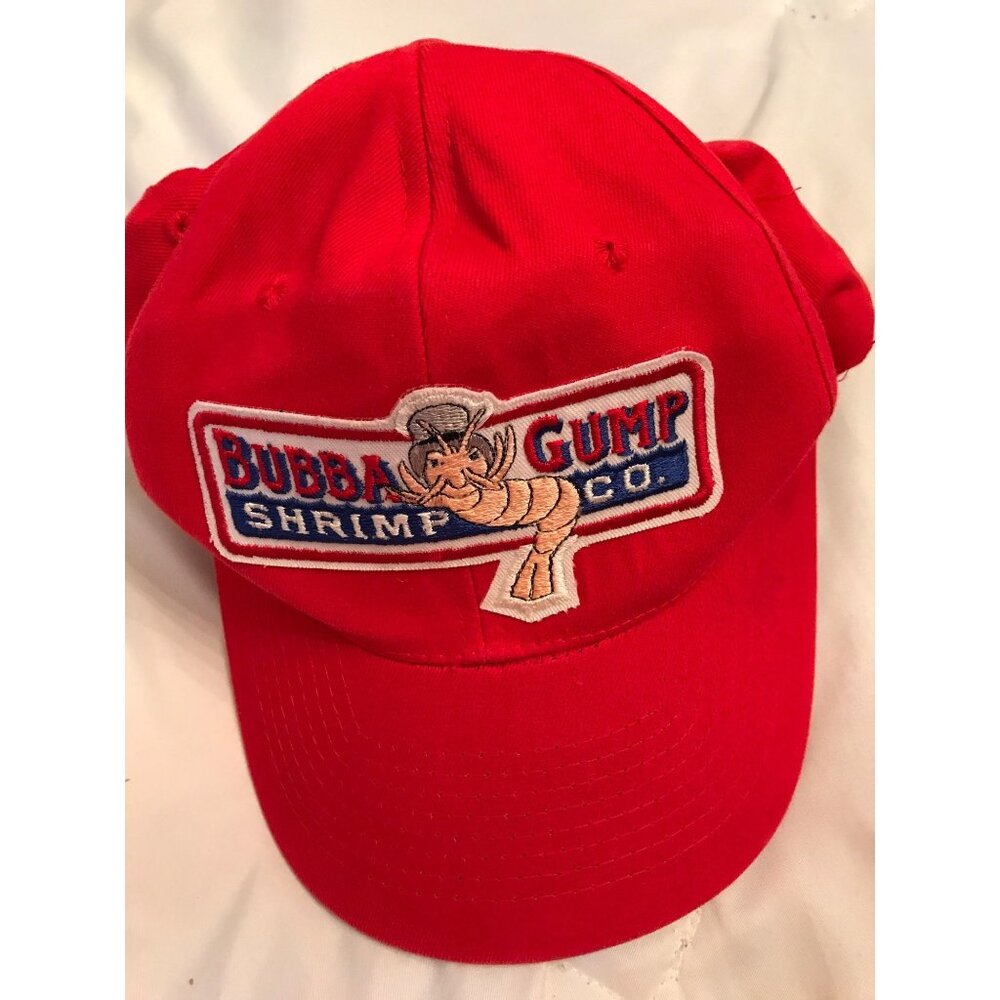 Bubba Gump Shrimp Co. Red Adjustable Trucker Hat Forrest Gump Embroidered Design